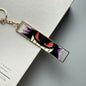 Anime Metal Hollow Out Keychains Bookmark Cute Jet Manga Fashion Bag Key Tag Jewelry Accessory Key Ring Holder Gift Anime