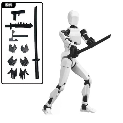 3D Printed Movable Shapeshift Robot Action Figuras 3rd Generation Lucky 13 Figure Toys Dummy DIY Mannequin Decompression Toys