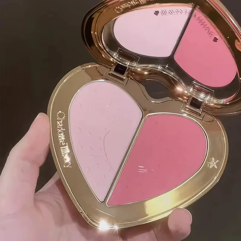 Charlotte Tilbury Brightening Oil-control Powder Compact Delicate And Long-lasting Silky Dual-color Blush To Contour The Face
