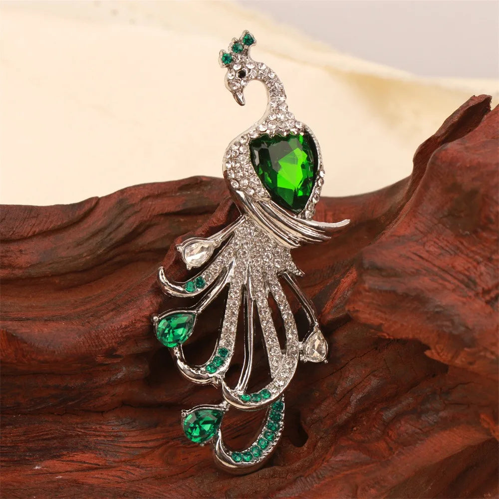 Baroque Luxury Peacock and Phoenix Design Brooches for Men and Women, Jewelry, Fashion Accessories, and Party Gifts