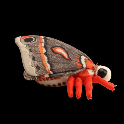 Hyalophora Cecropia Plush Toy Lifelike The Cecropia Moth Stuffed Animals Insect Enthusiasts Kids Christmas Gifts Home Decor
