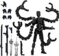Assembly Completed T13 Action Figure 3D Printed Multi-Jointed Movable Titan 13 Lucky Dummy Nova Robot Action Figure Desktop