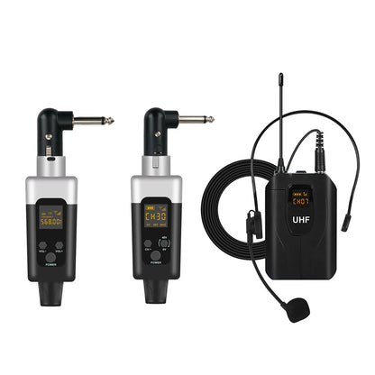 Wireless Head Mounted Guitar Microphone for Singing And Transmission Electric Guitar Recording Mic Portable Audio Equipment