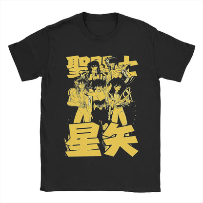 Knights of The Zodiac for Men Women T Shirt Anime Fashion Tee Shirt Short Sleeve Round Neck T-Shirt Cotton Gift Idea Clothes