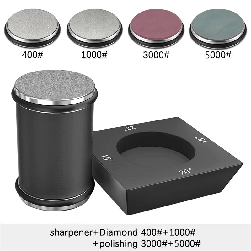 Niiruo 4 Angles Rolling Knife Sharpener Kit For Straight Edge Roller Knife Sharpening With Industry Diamonds Whetstone Knife Set