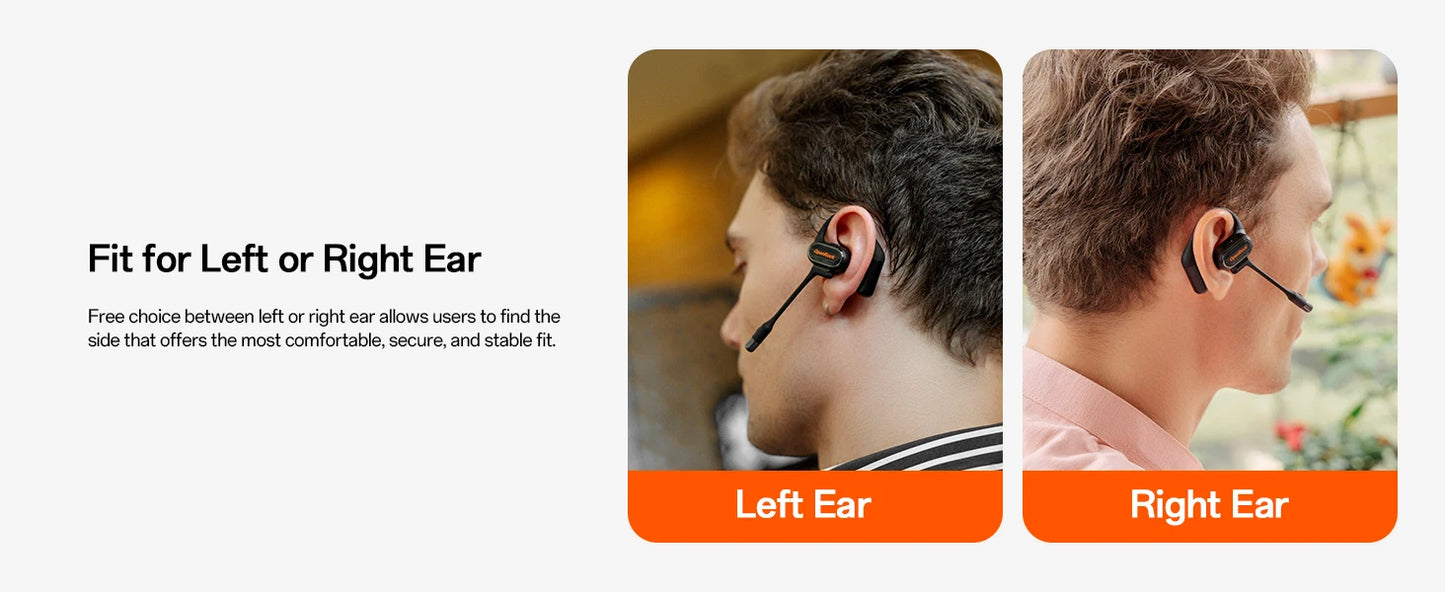 OpenRock Link 20 AI Translator Bluetooth 6.0 Earphones Open Ear Wireless Headphones With Magnetic ENC Mic IPX7 Sport Earbuds APP