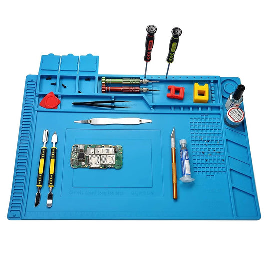 Repair Pad Insulation Heat-Resistant Soldering Station Silicon Soldering Mat Work Pad Desk Platform for BGA Soldering Station