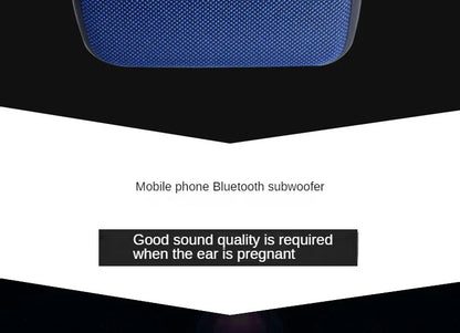 Fabric Speaker Bluetooth Wireless Connection Portable Outdoor Sports Audio Stereo Support Tf Card Mobile Phone Universal