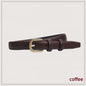 Ladies' slim fit waist belt - PU leather solid color gold buckle, suitable for skirts and pants, suitable for daily leisure, wed