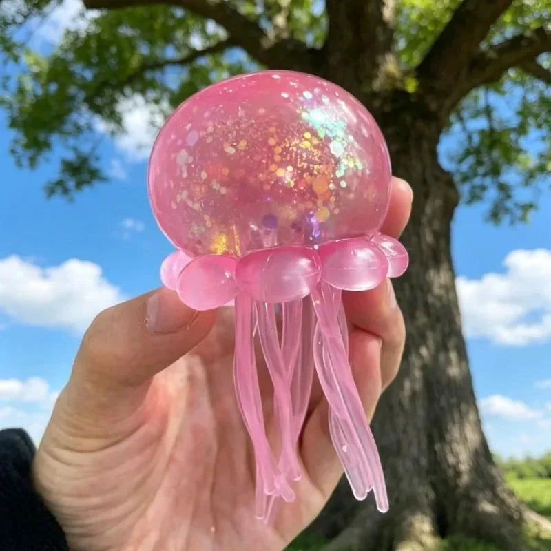 Cute Kawaii Jellyfish Squishy Toy Super Soft Colors Maltose Modeling Stress Relief Relax Fun Gift for Friends