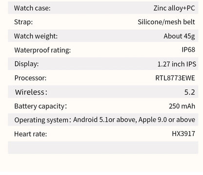LIGE Luxury Smart Watch For Woman 1.27" Bluetooth Call Custom Dial Women's Bracelet Sports Health Monitor Smartwatch Ladies Gift