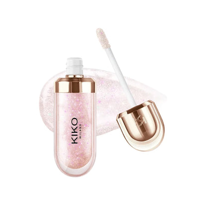 Kiko 3D Hydra Lip Gloss Non-fading Waterproof Blusher Moisturizing Shimmer Makeup Lip Gloss Lipstick Brun Pearly Mauve Liner