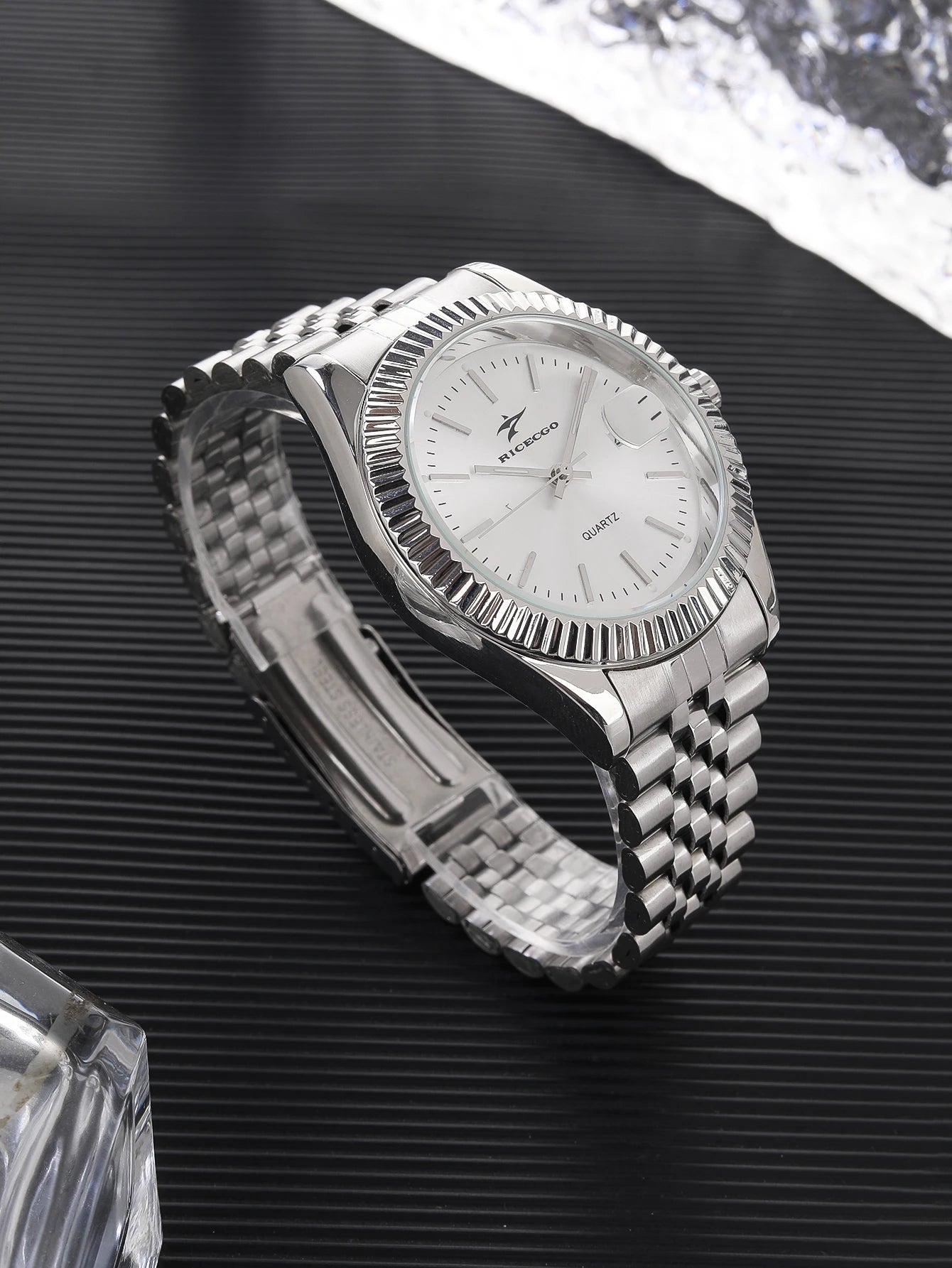 Casual Men's Watches Date High-End Fashion Business Quartz High Quality Watch Male Stainless Steel Exquisite Wristwatches
