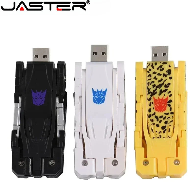 Transformers Pen Drive 128GB Real Capacity U Disk Memory Stick Creative Gift Flash Drives 64GB 32GB 16GB for Children USB Stick