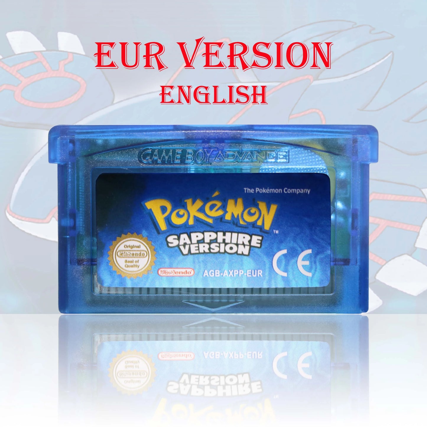 GBC/GBA EUR Version Pokemon Crystal/Yellow/Emerald/Fire Red/Leaf Green Game Cartridge Video Game Card High Quality with Battery