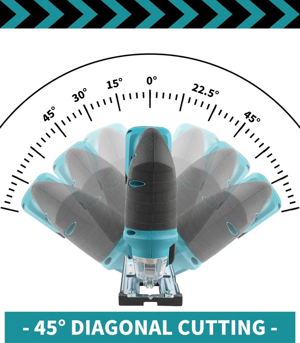 Makita DJV182Z 18V Cordless Barrel Handle Jigsaw Electric Saw with Saw Blade Tool - No Battery Or Charger Included