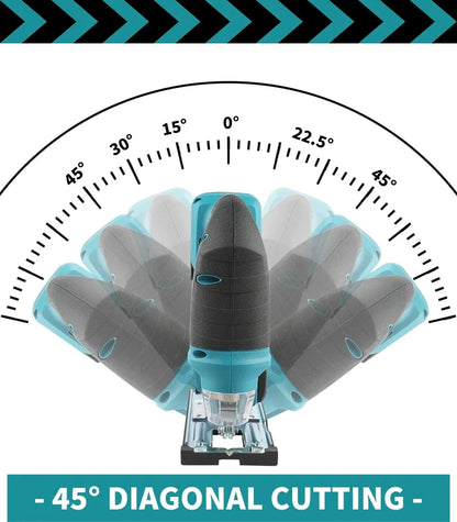 Makita DJV182Z 18V Cordless Barrel Handle Jigsaw Electric Saw with Saw Blade Tool - No Battery Or Charger Included