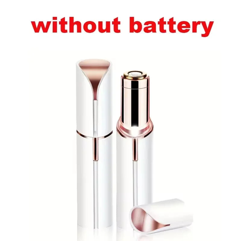 1-Pack Women Electric Lipstick Shaped Portable Trimmer Painless Effective Facial Hair Removal for Shaving Beauty Shaver Tool