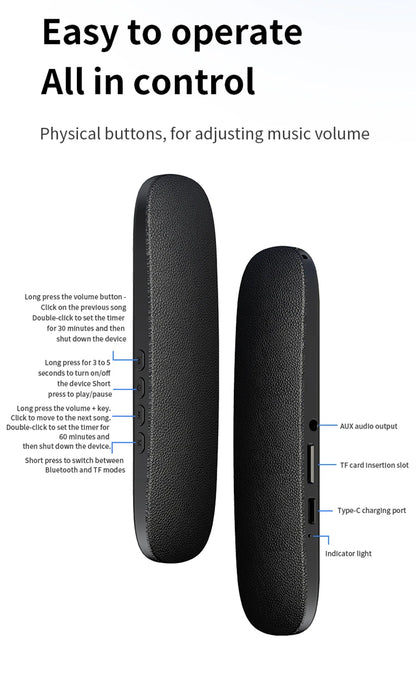 Bone Conduction Sleep Speaker Bluetooth Speaker Under Pillow Bluetooth Speaker Sleep Device Sleep Aid Headphones 2026