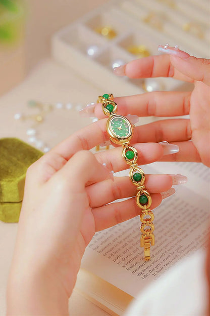 UTHAI Women's Watch Brand Japanese Style Light Luxury Simple Pearl Bracelet Jewelry Waterproof Female Fashion Clock Watches Gift