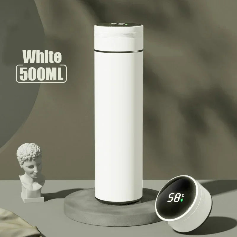 500ML Thermos Cup with Temperature Display, Stainless Steel Vacuum Insulated Mug, Outdoor Travel Cup, Father's Day Gift