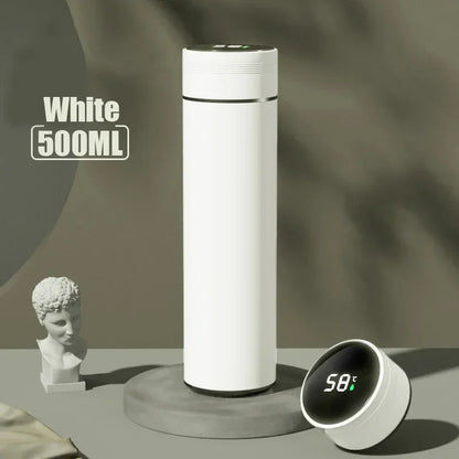 500ML Thermos Cup with Temperature Display, Stainless Steel Vacuum Insulated Mug, Outdoor Travel Cup, Father's Day Gift