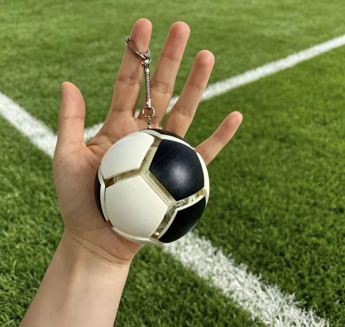 2026 New Football Pressable Keychain Bag Pendant Toy for Relieving Stress and Anxiety Finger-pressing Puzzle and Entertainment B
