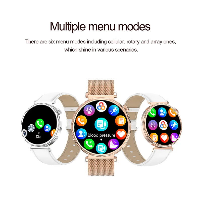 LIGE 2025 Smart Watch Women Full Circle Touch Screen Bluetooth Call Men Smartwatch Waterproof Sport Activity Fitness Watch Women