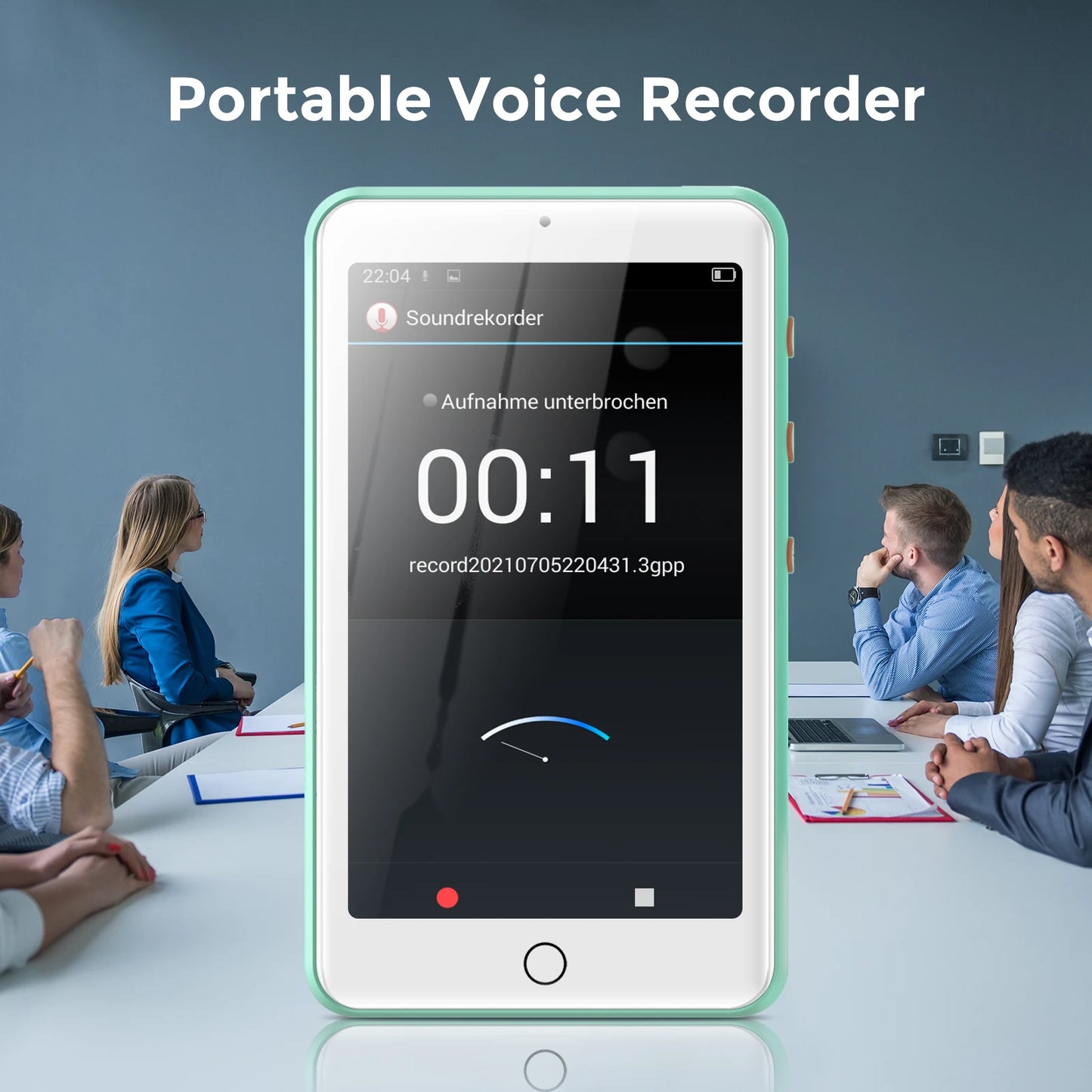 MP3 player bluetooth speakers & wifi, music player with video, FM radio, eBooks, capacity up to 512 GB