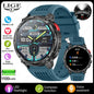 LIGE Smart Watch 2026 Gorąca Sprzedaż 1100mAh Wojskowy Wodoodporny Kompas Latarka LED Tryby Sportowe Męski Smartwatch Dla Android iOS