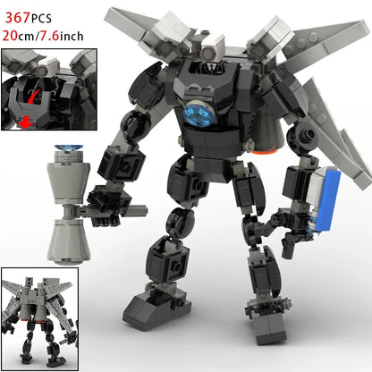 Moc Skibidi Toilet Figures Model Blocks Titan Cameraman Speakerman Construction Toys Party Halloween Decoration Boys Gifts