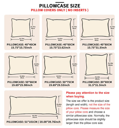 2pcs/4pcs Floral Pattern Pillow Cover Set (Pillow Inner Not Included), Soft & Comfortable, Suitable For All Seasons