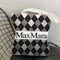 M-Max MaraS Brand Storage Bags Canvas Tote Bag Double-Sided Print Lightweight Shoulder Shopping Handbag for Daily Use