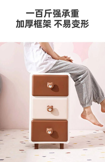 Cute Children Nightstands Nordic Pink Korean Children Nightstands Corner Cabinets Nachtkastje Kids Bedroom Furniture YN50CN