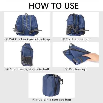New Style Foldable Backpack Large Capacity Lightweight Waterproof Outdoor Sports Travel Bag Durable Easy Carry Versatile Package