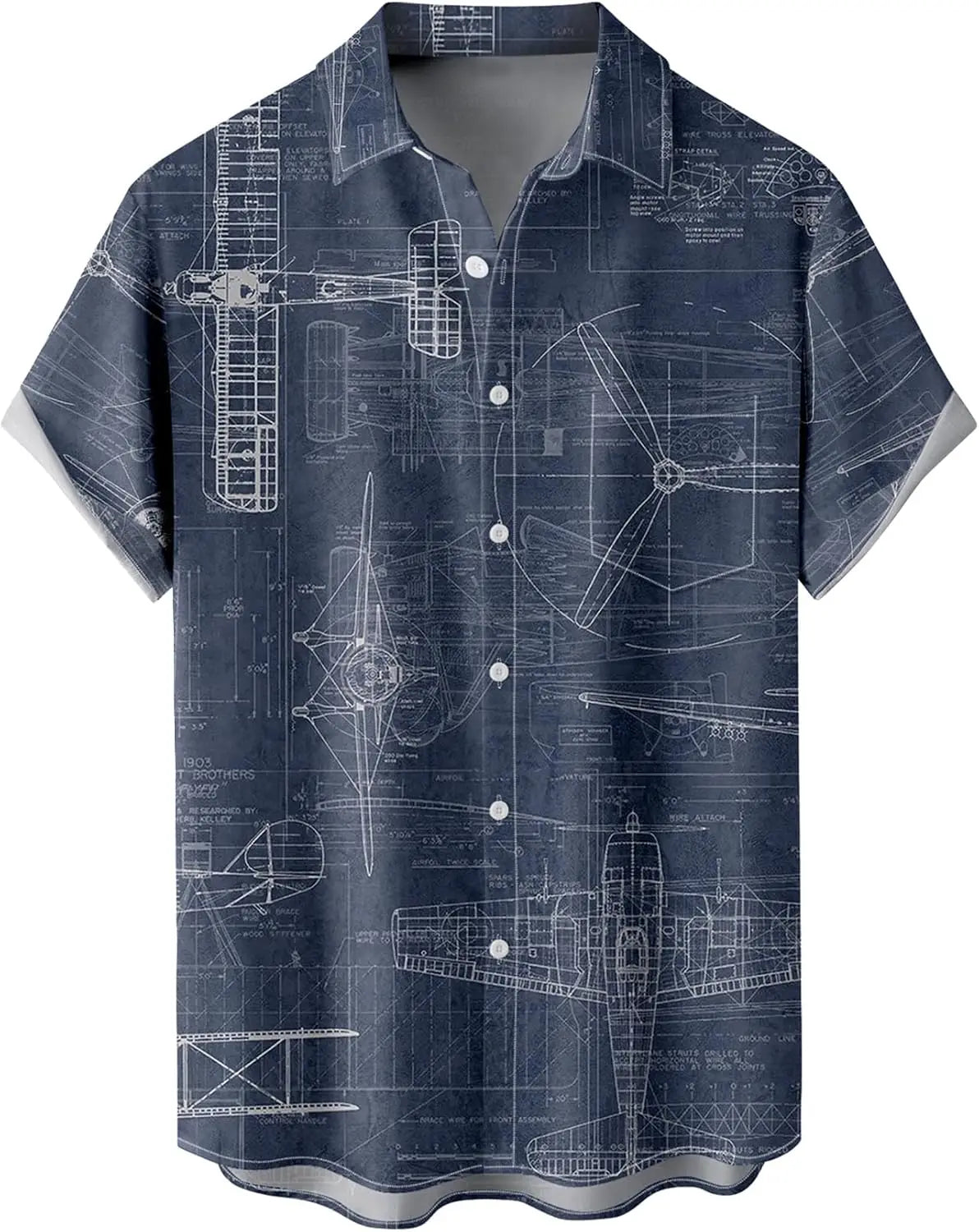 Summer Men's Gradient Sketch Coconut Tree 3D Printed Shirt, Vintage Hawaiian Tropical Quick Drying Loose Shirt