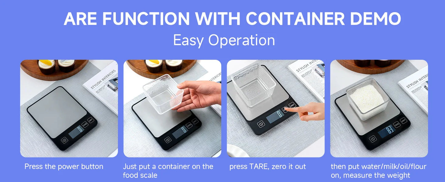 Upgraded Kitchen Scale High-precision Electronic Scale High Quality Baking Food Coffee Tea Fruit Home Essential Professiona Tool