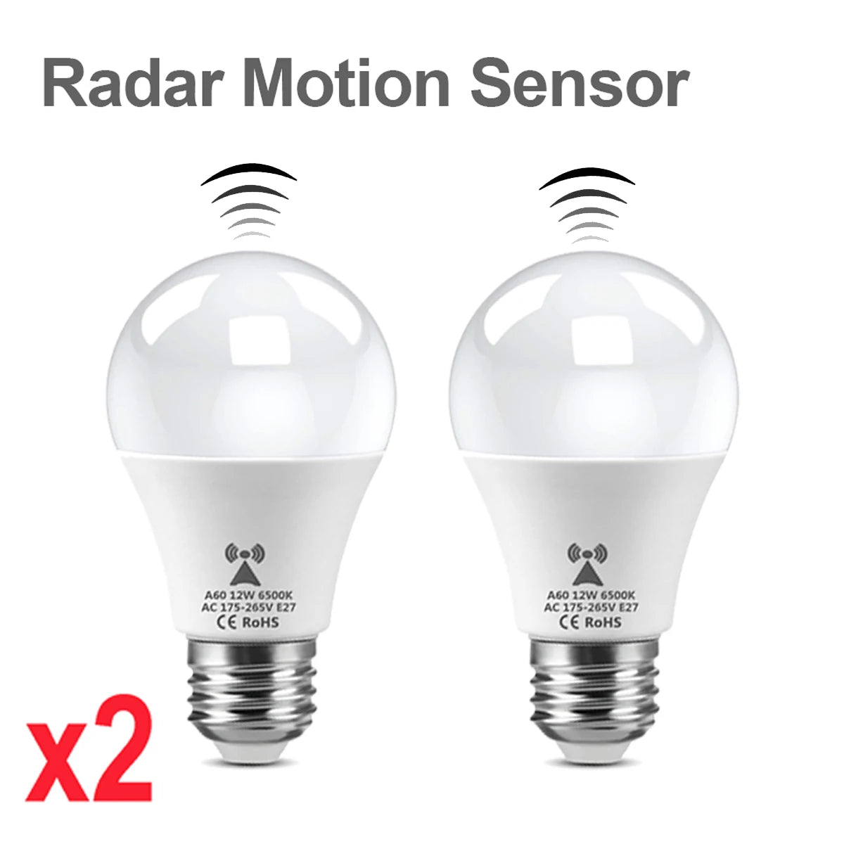 2PCS 220V 110V LED Night Light White Radar Human Body Induction Motion Sensor Night Lamp For Room Decorative Children Kids Gift