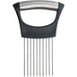 1Pcs Colorful Onion Slicer with Stainless Steel Holder Easy Onion Chopper for Potatoes or Vegetables Kitchen Accessories Tools
