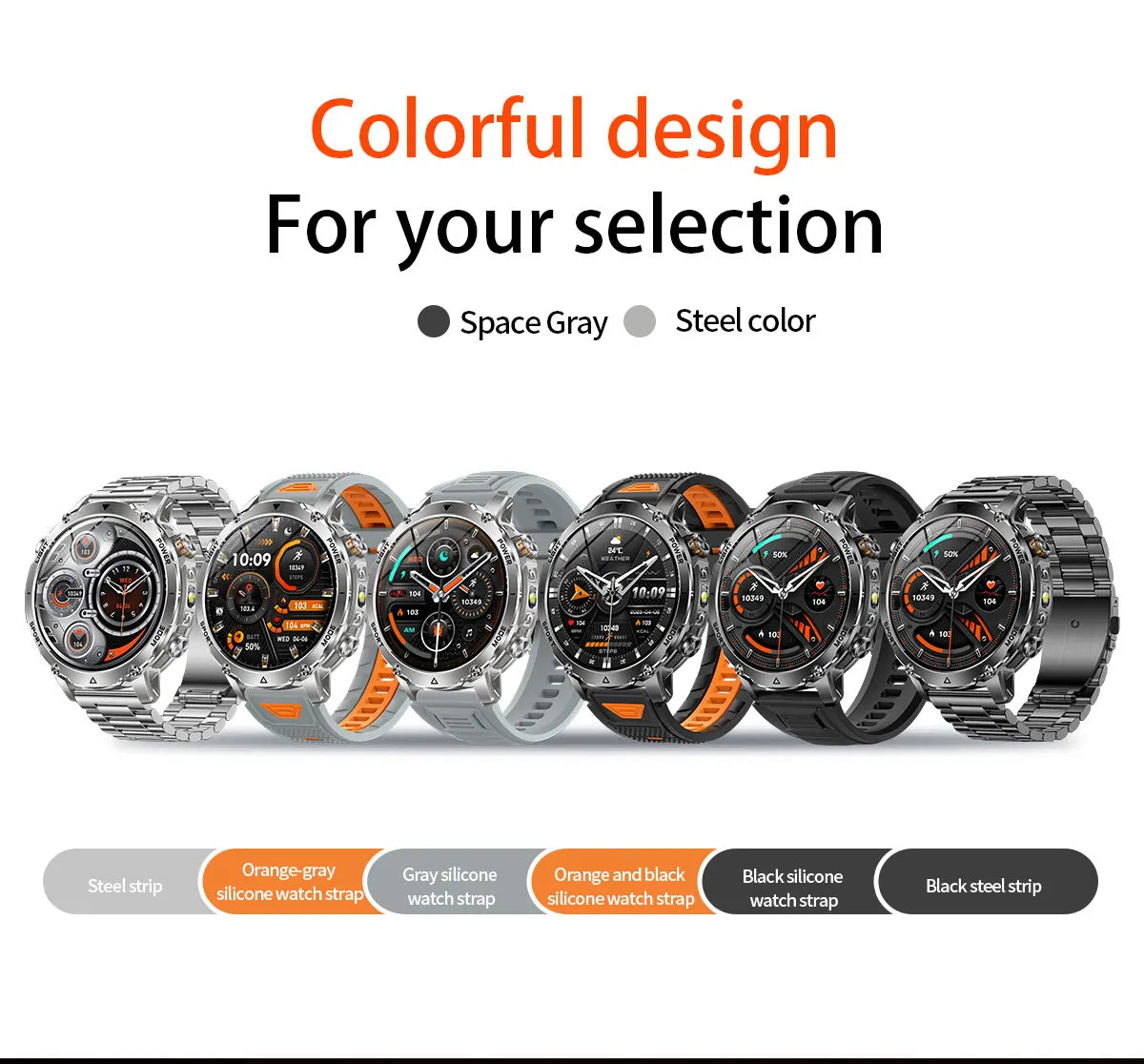 2026 Nowy Wojskowy CZOŁG Smartwatch Połączenia Bluetooth Wodoodporność 10ATM Bateria 1400mAh Monitorowanie Tętna Zegarek Sportowy Outdoor Męski