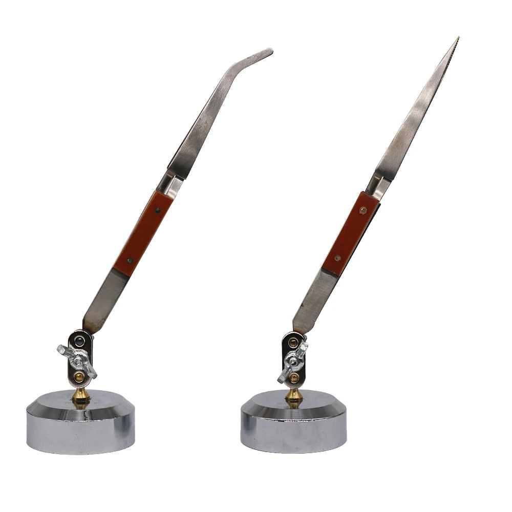 Yasumai CrossLock Tweezers with 360 Degree Rotating Base Soldering Auxiliary Clamp DIY Jewelry Making Tools