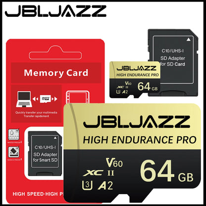 128GB 256GB Memory Card Class10 A2 U3 High ENDURANCE Micro TF/SD Card for DJI Drone  GoPro Camera U3 V60 4K Full HD MINI SD Card
