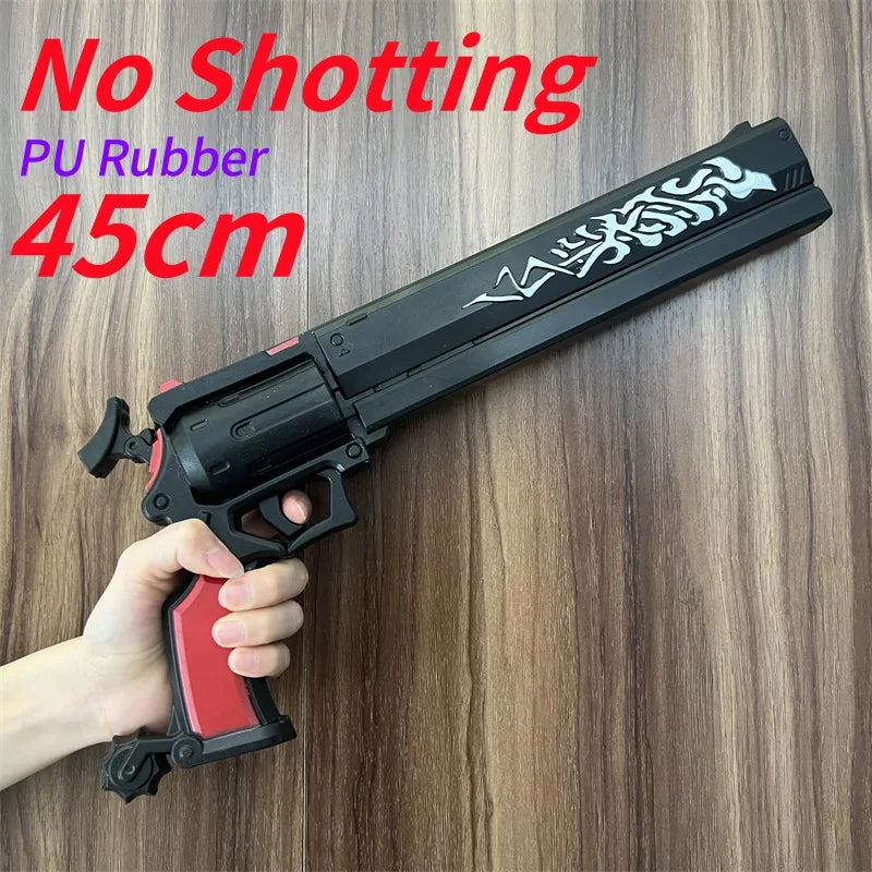 OW Gun Cosplay Angela Ziegler Mercy Angel Shock Gun Prop Weapons Model Safety PU Rubber Model Halloween No Shooting