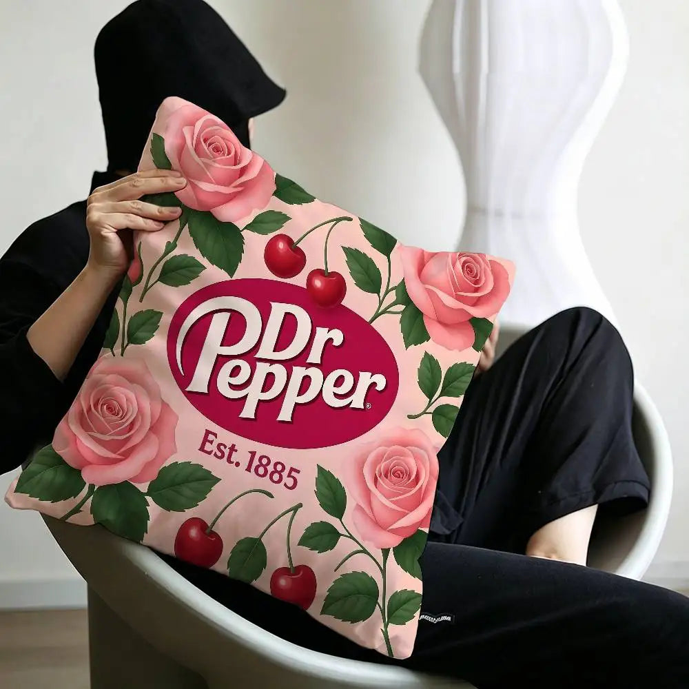 classic beverage brand Dr Pepper Pillow Anime Pillow Sofa Bed Head Pillow Cover Cushion Cover 45x45 cm Fashion