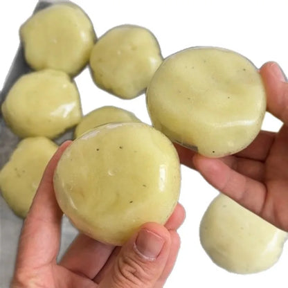 Realistic Mashed Potato Squishy Ball, Textured Crinkle Sound Stress Relief Squeeze Toy