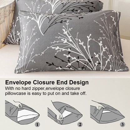 2pcs/4pcs Floral Pattern Pillow Cover Set (Pillow Inner Not Included), Soft & Comfortable, Suitable For All Seasons