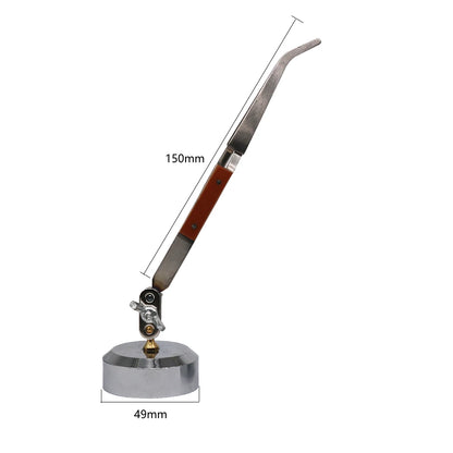 Yasumai CrossLock Tweezers with 360 Degree Rotating Base Soldering Auxiliary Clamp DIY Jewelry Making Tools