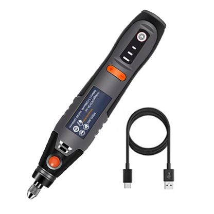 35W Rechargeable Electric Drill 3 Speed Engraving Pen USB Cordless Rotary Tool For Jewelry Metal Dremel Tools 8500r-21000r/min