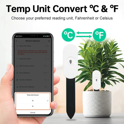 Zigbee Soil Tester Moisture Sensor Meter Tuya Temperature Humidity Moisture Detector For Plants Smart Home Automation Irrigation