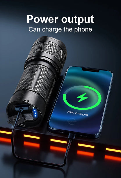 NEW 998000000LM LED Handheld Flashlight USB Rechargeable High Strong Power Led Tactical Torch Ultra-Bright 15000mAh Lantern
